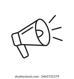 Icono de megáfono, icono de altavoz.