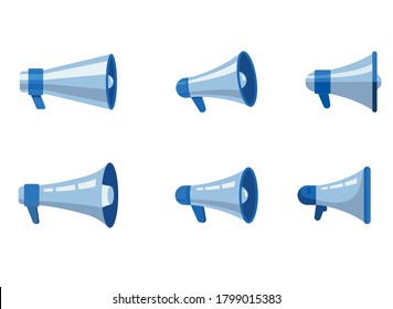 Megaphone icon. Loud speaker or bullhorn symbol. Vector illustration. eps