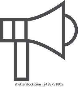 Megaphone icon. Loud speaker device. Sound symbol