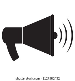 Megaphone icon,  loud speaker icon, Loudspeaker  symbol.