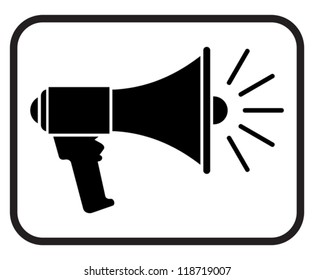 Megaphone Icon - Loudspeaker Icon