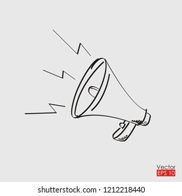 megaphone icon - loudspeaker icon 