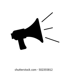 Megaphone icon, loudspeaker