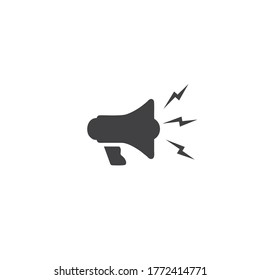 Megaphone Icon Lautsprecher Flache Vektorgrafik