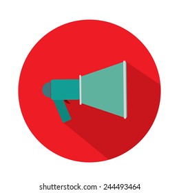 megaphone icon, loudspeaker isolated symbol 