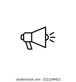 Megaphone icon. Loudspeaker sign and symbol