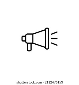 Megaphone icon. Loudspeaker sign and symbol