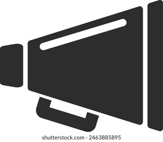 megaphone icon, loudspeaker, spreading information