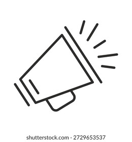 Icono de megáfono o símbolo de altavoz