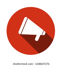 megaphone icon. loudspeaker symbol. vector illustration. flat design