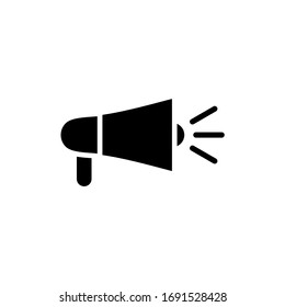 Icono Megáfono. Ilustración vectorial de icono de altavoz