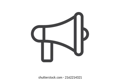 Icono de megáfono. Ilustración vectorial de altavoz. Símbolo de la oferta de promoción de mensajes en voz alta. 