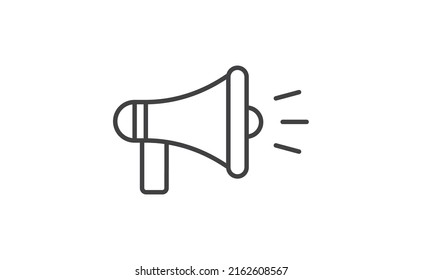Megaphone icon. Loudspeaker vector illustration. Loud message promotion offer symbol. 