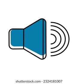 Megaphone icon. Loudspeaker vector illustration