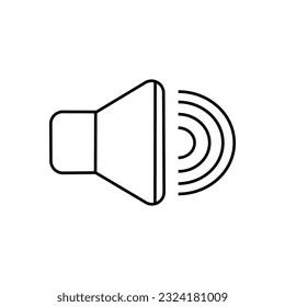 Icono de megáfono. Ilustración vectorial de altavoz
