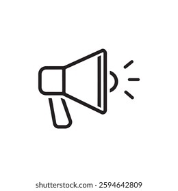 Megaphone icon. Loudspeaker icon. Vector illustration.