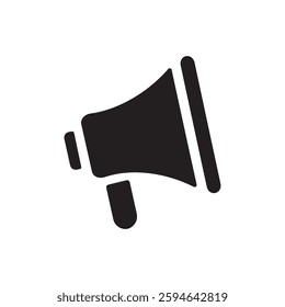 Megaphone icon. Loudspeaker icon. Vector illustration.