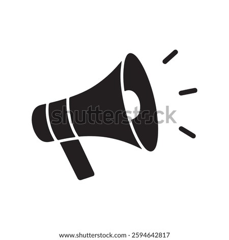 Megaphone icon. Loudspeaker icon. Vector illustration.