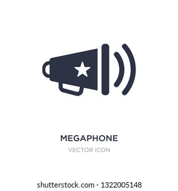 megaphone icon on white background. Simple element illustration from American football concept. megaphone sign icon symbol design.