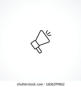 megaphone icon on white background. megaphone icon on white background. megaphone icon on white background. 