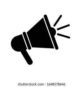 megaphone icon on white background