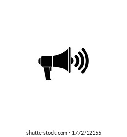 Megaphone icon on white background