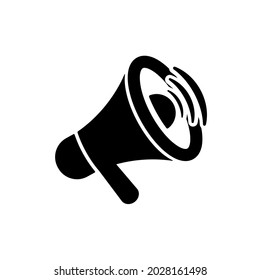 megaphone icon on white background