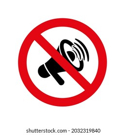 megaphone icon on white background