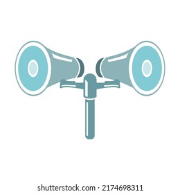 megaphone icon on a white background, vector illustration