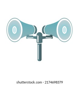 megaphone icon on a white background, vector illustration