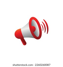 megaphone icon on white background