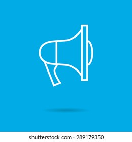 Megaphone icon, outline