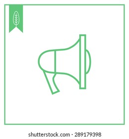 Megaphone icon, outline