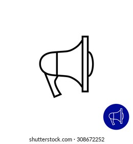 Megaphone icon, outline