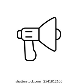 Megaphone icon Outline vector for web ui