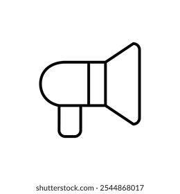 Megaphone icon Outline vector for web ui