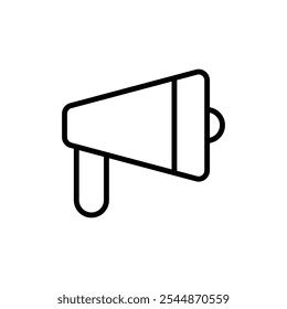 Megaphone icon Outline vector for web ui