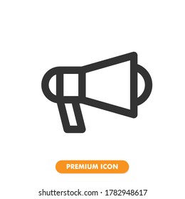 Megaphon-Icon-Paket einzeln auf weißem Hintergrund. für Ihr Webdesign, Logo, App, UI. Vektorgrafik-Illustration und bearbeitbarer Strich. EPS10.