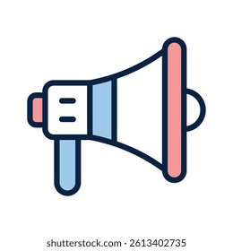 Megaphone icon representing announcements, loud communication, and promotion