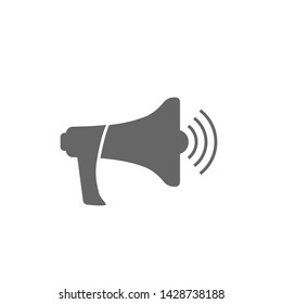 Megaphone icon. Seo Business Web Speaker sign, Announcement and Agitation concept symbol Vector