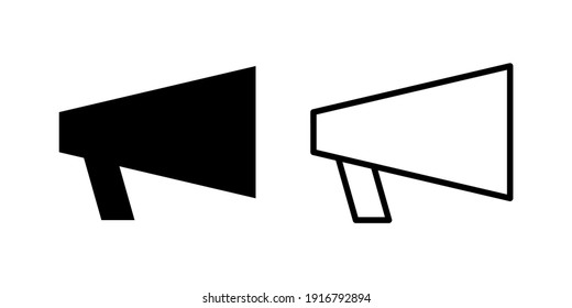 Conjunto de iconos de megáfono. Vector de iconos de altavoz.