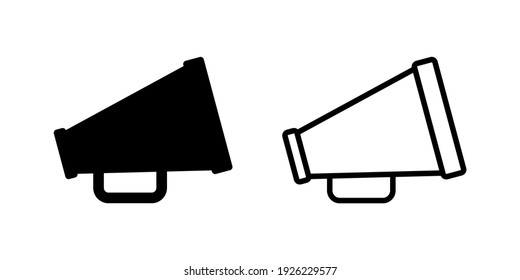 Megaphone Symbol Set. Lautsprecher-Icon-Vektorgrafik.