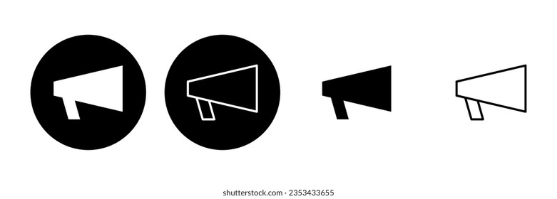 Conjunto de iconos de megáfono. Vector de iconos de altavoz.