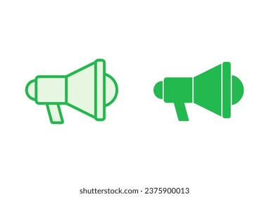 Conjunto de iconos de megáfono. Vector de iconos de altavoz.