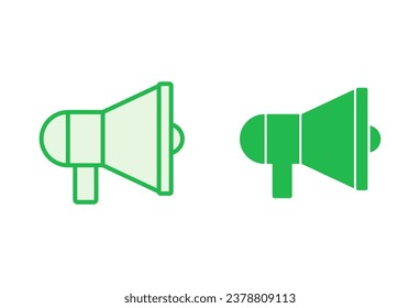 Megaphone Symbol Set. Lautsprecher-Icon-Vektorgrafik.