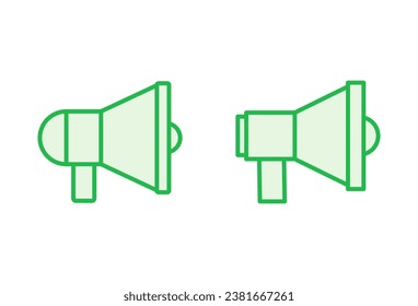 Megaphone icon set. Loudspeaker icon vector.