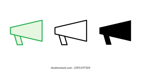 Megaphone icon set. Loudspeaker icon vector.