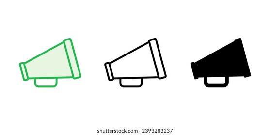Megaphone icon set. Loudspeaker icon vector.
