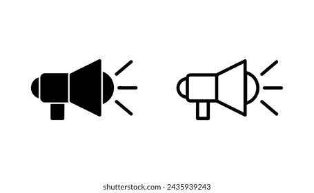 Megaphon-Icon-Set. Lautsprecher-Icon-Vektor.