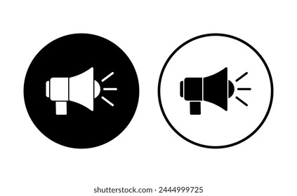 Conjunto de iconos de megáfono. Vector de iconos de altavoces.